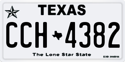 TX license plate CCH4382