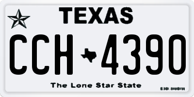 TX license plate CCH4390