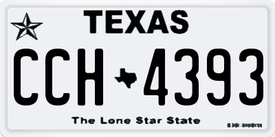 TX license plate CCH4393
