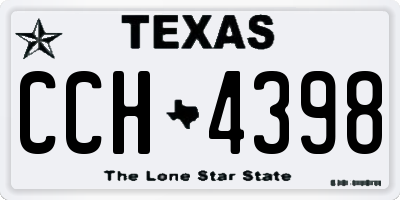 TX license plate CCH4398