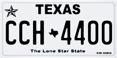 TX license plate CCH4400