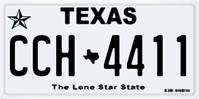 TX license plate CCH4411