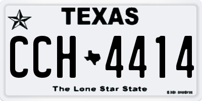TX license plate CCH4414