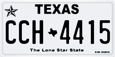 TX license plate CCH4415