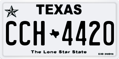TX license plate CCH4420