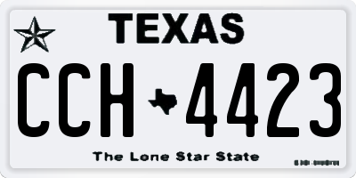 TX license plate CCH4423