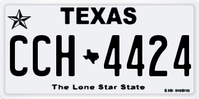 TX license plate CCH4424