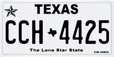 TX license plate CCH4425
