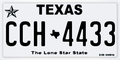 TX license plate CCH4433