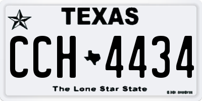 TX license plate CCH4434