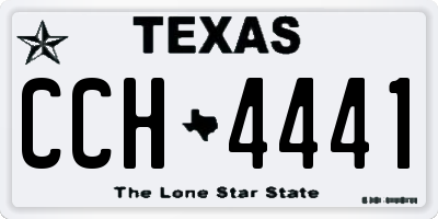TX license plate CCH4441