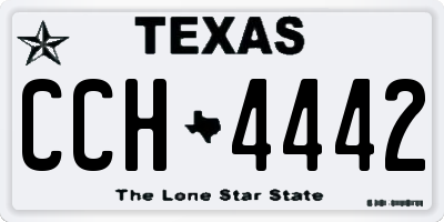 TX license plate CCH4442