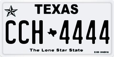 TX license plate CCH4444