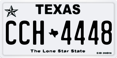 TX license plate CCH4448