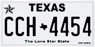 TX license plate CCH4454