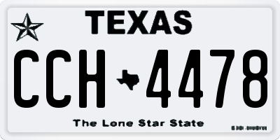 TX license plate CCH4478