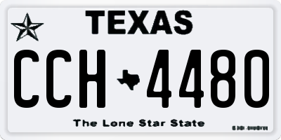 TX license plate CCH4480