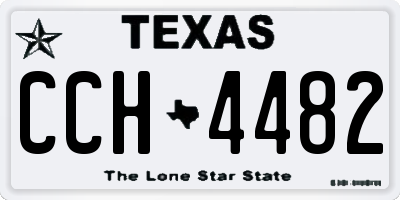 TX license plate CCH4482