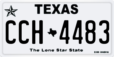 TX license plate CCH4483