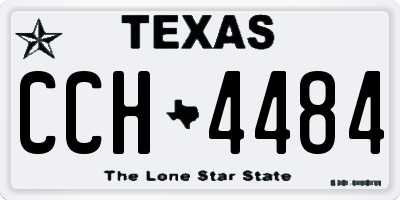 TX license plate CCH4484