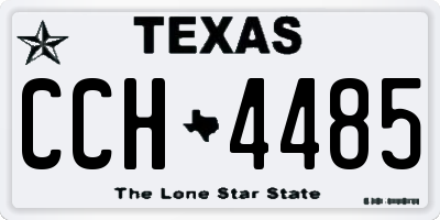 TX license plate CCH4485