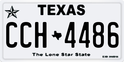 TX license plate CCH4486