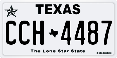 TX license plate CCH4487