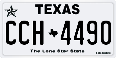TX license plate CCH4490