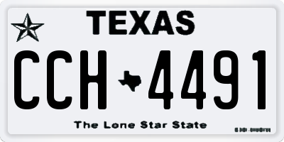 TX license plate CCH4491