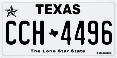 TX license plate CCH4496