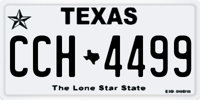 TX license plate CCH4499