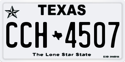 TX license plate CCH4507