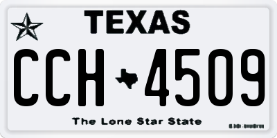 TX license plate CCH4509