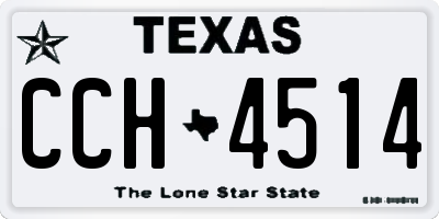TX license plate CCH4514