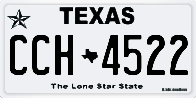 TX license plate CCH4522