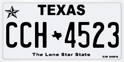 TX license plate CCH4523