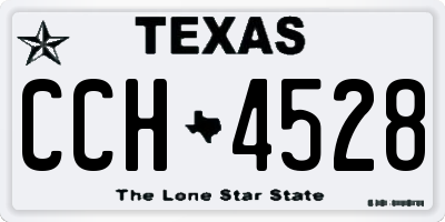 TX license plate CCH4528