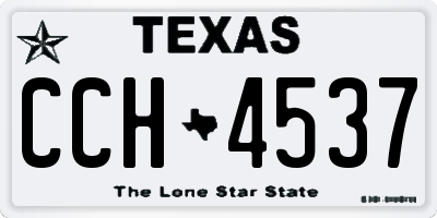 TX license plate CCH4537