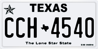 TX license plate CCH4540