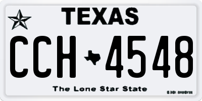 TX license plate CCH4548