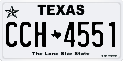 TX license plate CCH4551