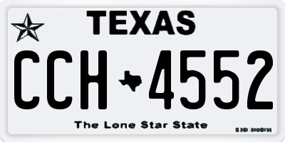 TX license plate CCH4552