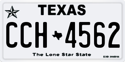 TX license plate CCH4562