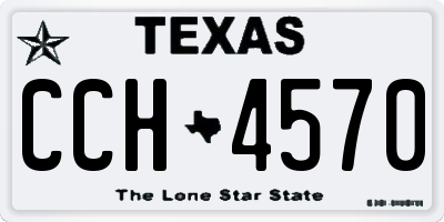 TX license plate CCH4570