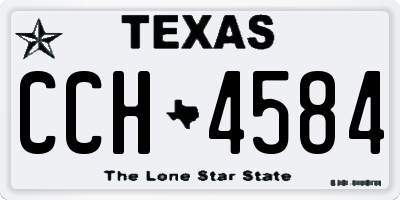 TX license plate CCH4584