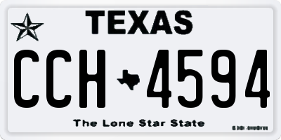 TX license plate CCH4594