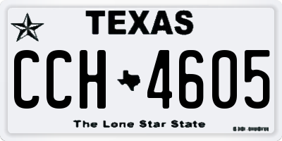 TX license plate CCH4605
