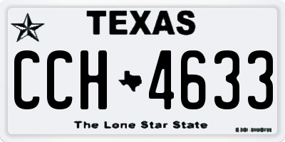 TX license plate CCH4633
