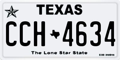 TX license plate CCH4634