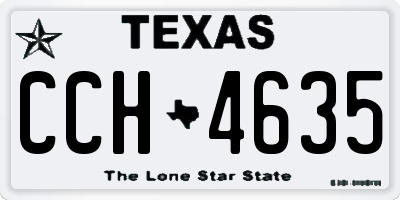 TX license plate CCH4635